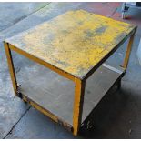 Mobile Metal Table, approx. 82cm x 62cm x 63cm, loading free of charge - yes (vendors comments -