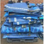 Pallet of Assorted Curtain Sides (can be used as tarpaulins), loading free of charge - yes (