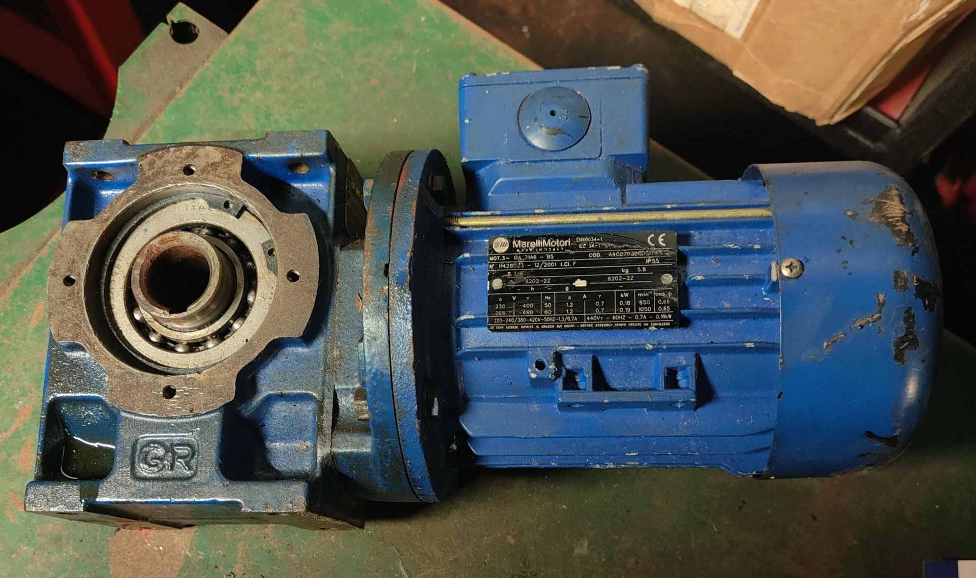 Marelli MA71A6 Electric Motor, loading free of charge - yes (vendors comments - spares or repair)