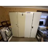 Two Double Door Steel Cabinets Please read the following important notes:- ***Overseas buyers -