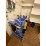 Two Cleaning Trolleys & Assorted Cleaning Tools (DSR) Please read the following important