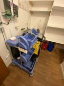 Two Cleaning Trolleys & Assorted Cleaning Tools (DSR) Please read the following important