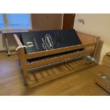 Invacare Mobile Adjustable Height Bed Frame, with Invacare soft foam premier mattress (Room 19)