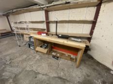 Timber Table, with assorted lengths of timber Please read the following important notes:- ***