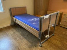 Invacare Mobile Adjustable Height Bed Frame, with Invacare soft form premier mattress (Room 12)