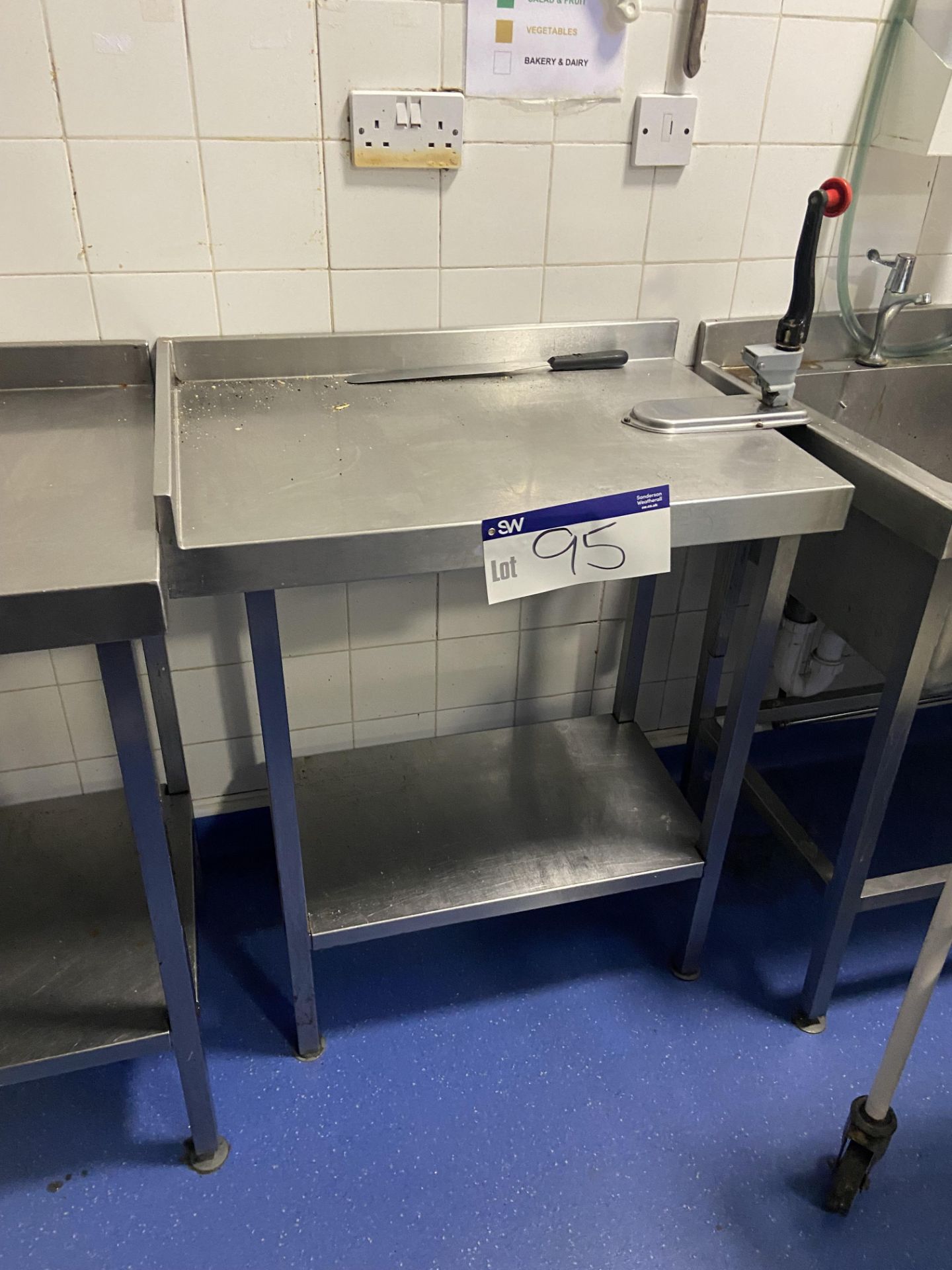 Stainless Steel Two Tier Bench, approx. 750m x 500mm Please read the following important