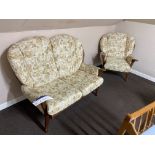 Twin & Single Seat Fabric Upholstered Settee/ Armchair Please read the following important