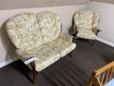 Twin & Single Seat Fabric Upholstered Settee/ Armchair Please read the following important