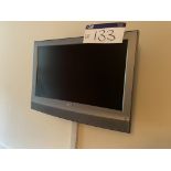Sony Wall Mounted Television (with remote control) (Room 12) Please read the following important