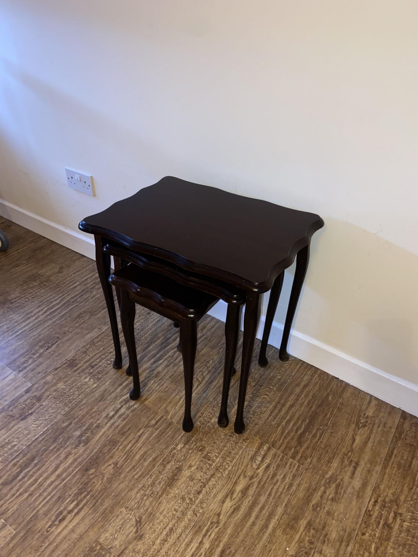 Remaining Bedroom Furniture, including oak laminated wardrobe, shelving unit, pedestal, three drawer - Image 2 of 3