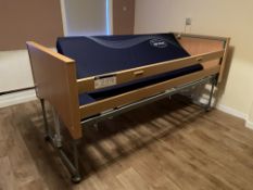 Invacare Mobile Adjustable Height Bed Frame, with Invacare soft foam original mattress (Room 28)