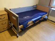 Invacare Mobile Adjustable Height Bed Frame, with Invacare soft foam mattress (Room 9) Please read
