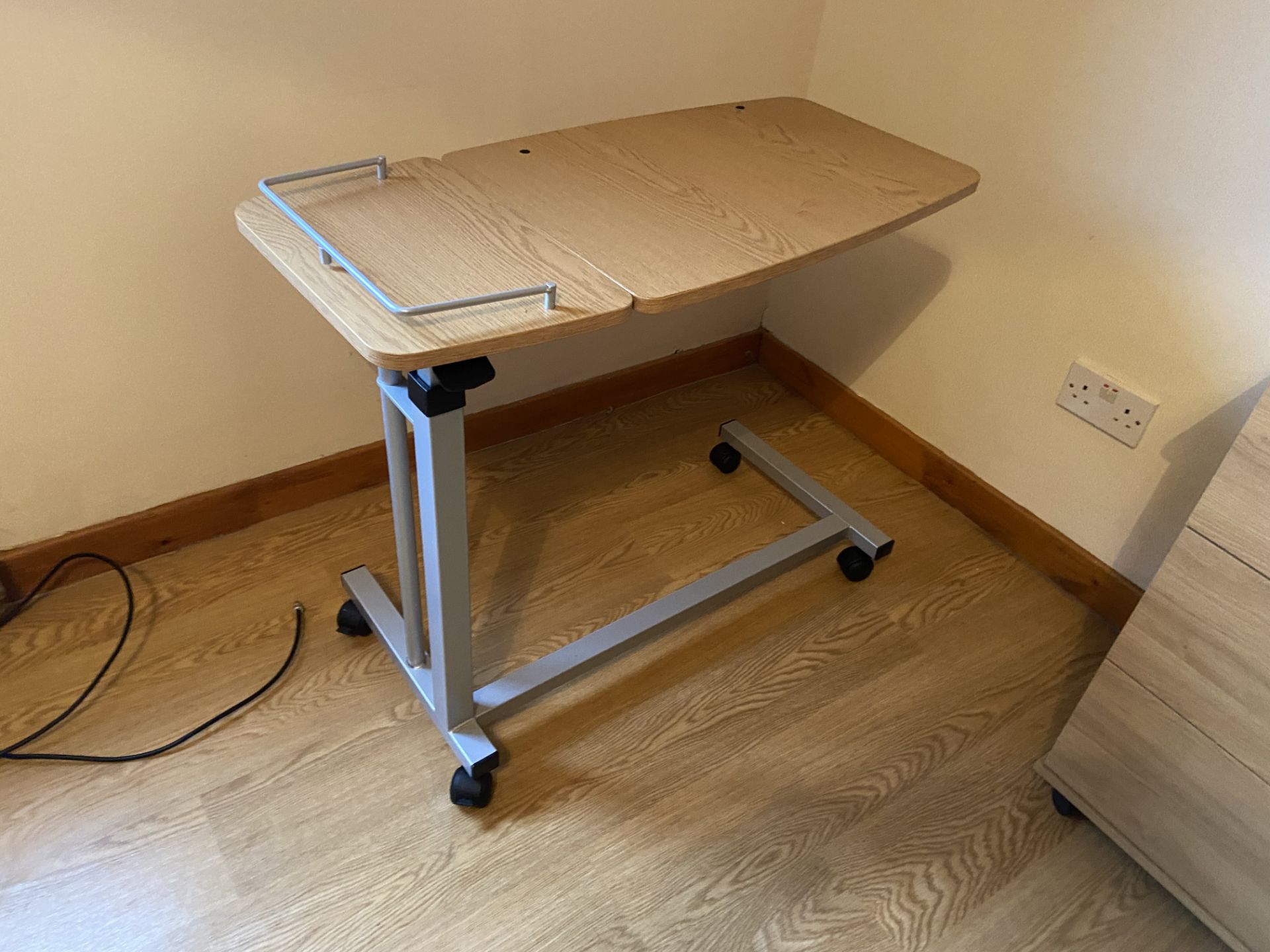 Remaining Bedroom Furniture, including oak laminated wardrobe, two x three drawer chest-of- - Image 2 of 3