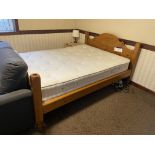 Timber Framed Double Bed, with mattress Please read the following important notes:- ***Overseas