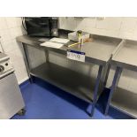 Stainless Steel Two Tier Bench, approx. 1.3m x 600mm Please read the following important