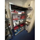Stainless Steel Rack, with assorted glassware and crockery throughout Please read the following