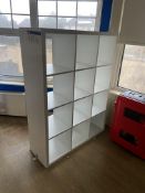Four Multi-Compartment Shelving Units Please read the following important notes:- ***Overseas buyers