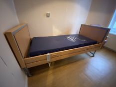 Invacare Mobile Adjustable Height Bed Frame, with Invacare essential plus mattress (Room 1) Please