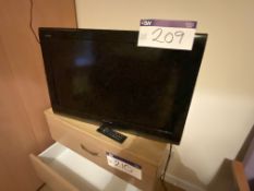 Toshiba Flat Screen Television (no stand) (with remote control) (Room 22) Please read the