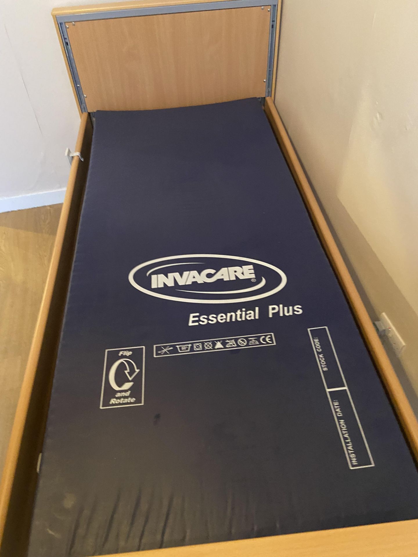 Invacare Mobile Adjustable Height Bed Frame, with Invacare essential plus mattress (Room 1) Please - Image 2 of 2