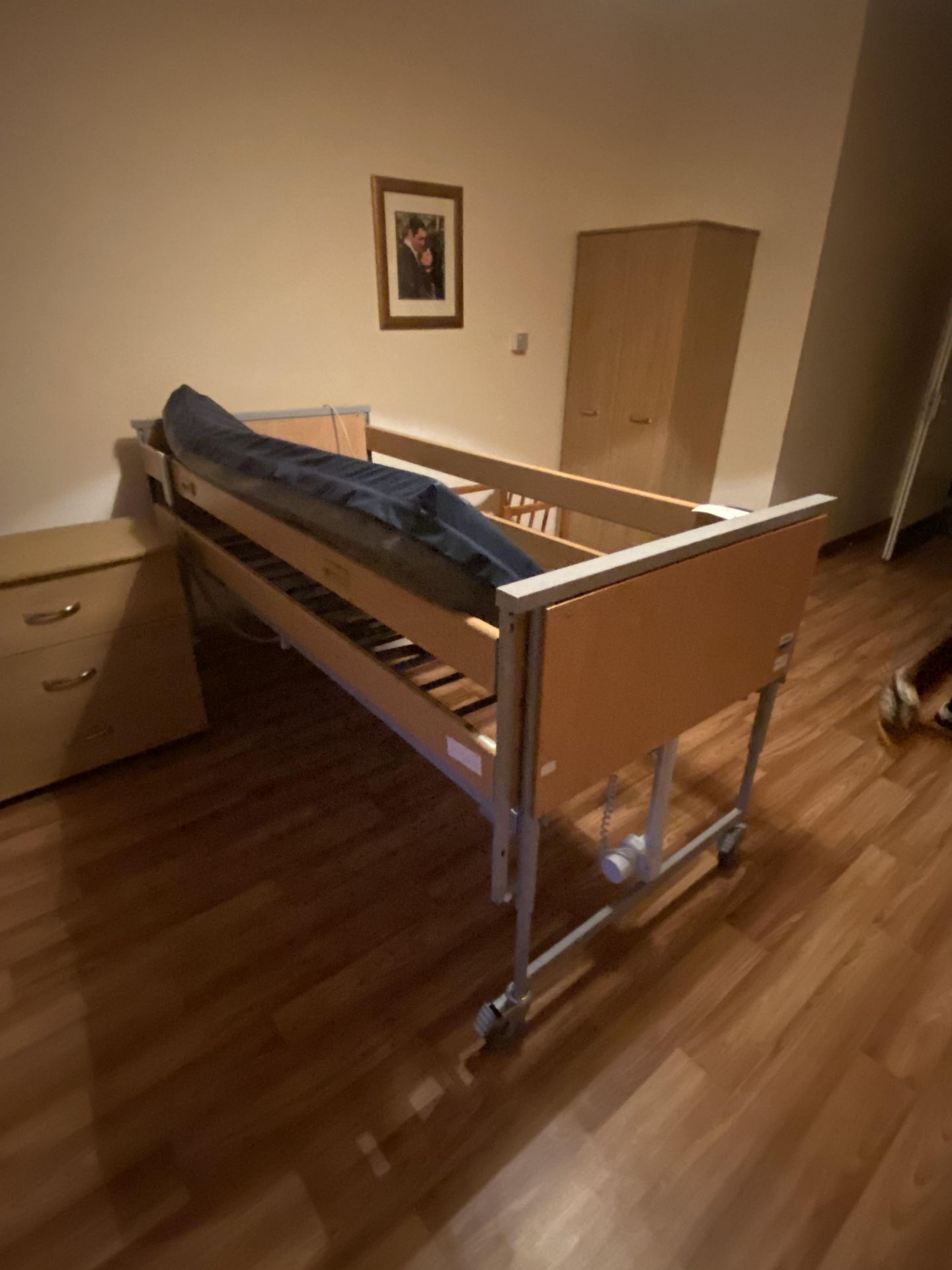 Invacare Mobile Adjustable Height Bed Frame, with Invacare soft foam premier mattress (Room 30) - Image 3 of 3