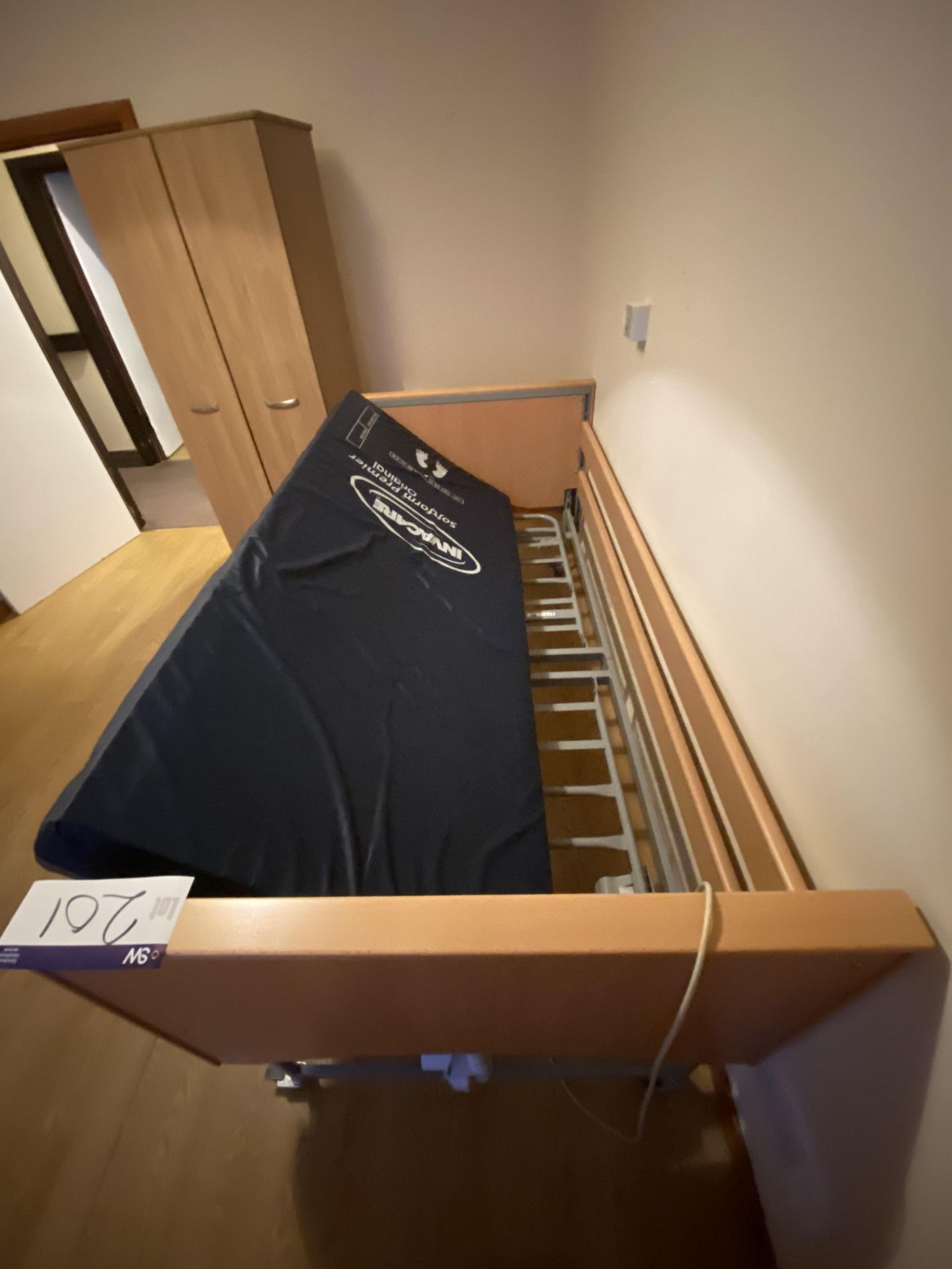 Invacare Mobile Adjustable Height Bed Frame, with Invacare soft foam premier mattress (Room 18) - Image 2 of 2