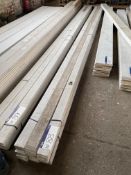 Approx. 30 Lengths Primed MDF Round Top Skirting, each length approx. 92mm x 18mm x 5.4m Please read