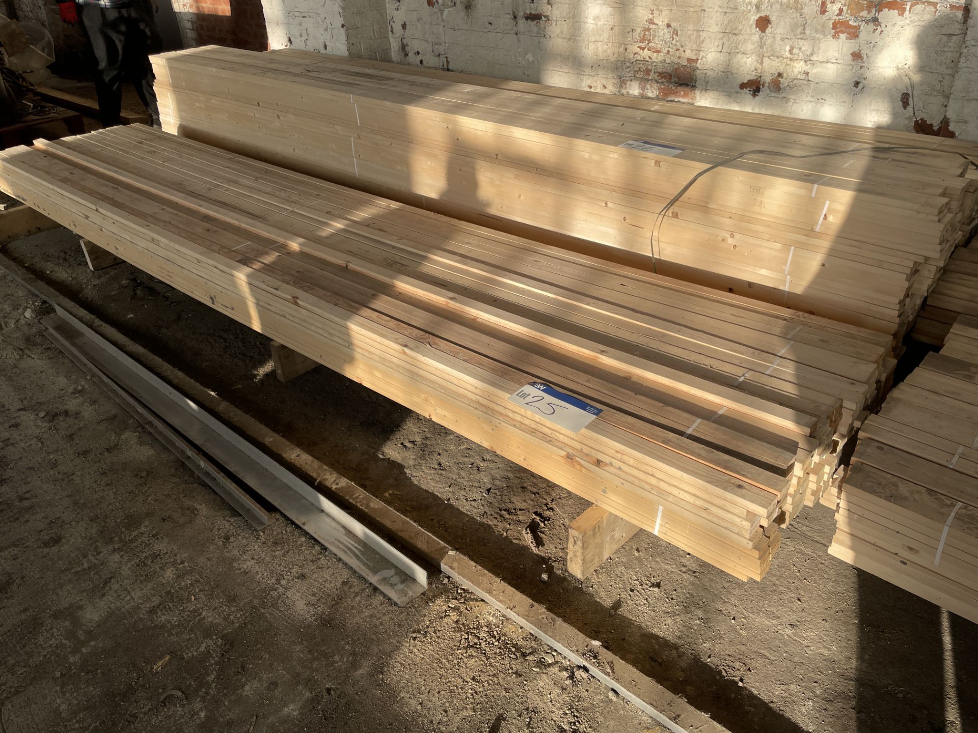 Approx. 18 Bundles x Ten Lengths 25mm x 50mm Planed All Round Softwood Please read the following - Image 2 of 3