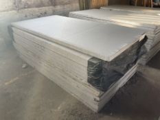 15 x 50mm EPS Board, mainly 2.4m x 1.2, in one stack Please read the following important