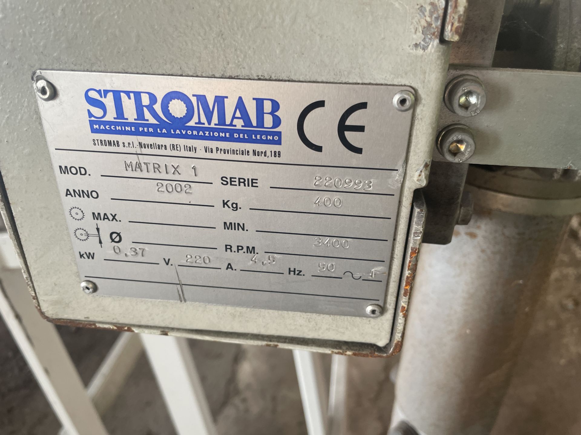 Stromab TR500 CROSS CUT SAW, serial no. 220992, year of manufacture 2002, 350kg weight, 415V, - Image 4 of 6