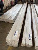 Approx. 20 Lengths of Splayed Primed MDF skirting, approx. 170mm x 18mm x 5.4m Please read the