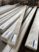 Four Lengths of Primed MDF Ovlo Skirting, each length approx. 4.2m x 170mm x 22mm Please read the