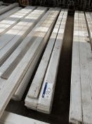 Approx. 20 Lengths Primed MDF Skirting, each length approx. 145mm x 18mm x 4.4m long Please read the