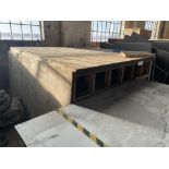 Timber Rack/ Bench, approx. 2.45m x 2.45m x 1.25m high Please read the following important