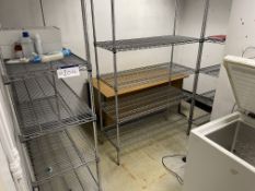Three Wire Racks & Desk Please read the following important notes:- Air conditioning system and