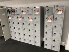 Nine Probe AC+1VECOAT Multi-Door Personnel Lockers (no keys or combinations) Please read the