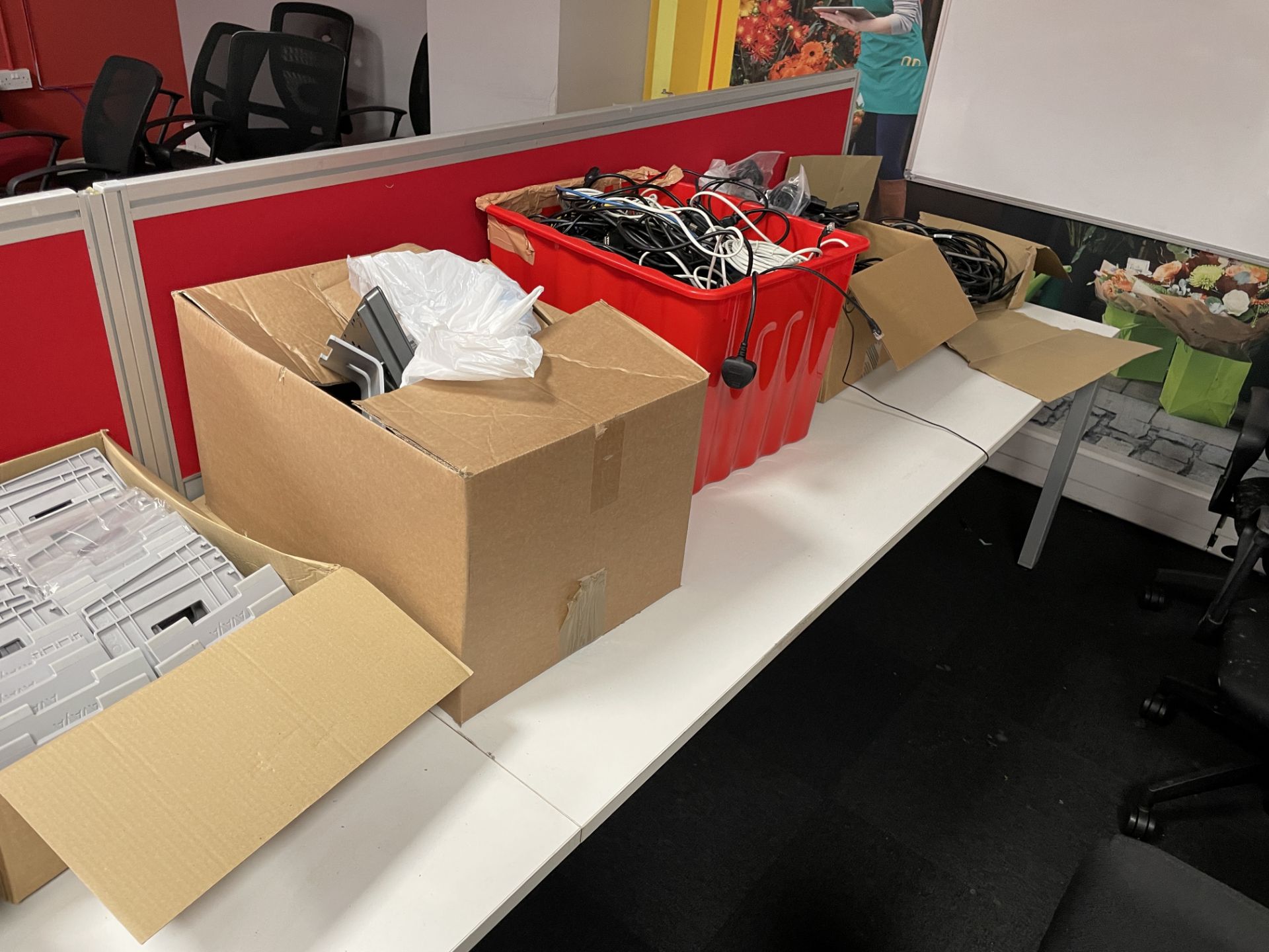 Assorted Handsets & Equipment, as set out on one section of desk, with cables in boxes Please read - Image 3 of 3