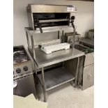 Falcon Dominator Gas Grill, with stand and stainless steel bench, 900mm wide Please read the