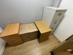 Loose Contents of Interview Room 3, comprising mainly multi-drawer pedestals and steel four drawer
