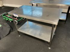 Stainless Steel Bench, approx. 1.2m x 650mm Please read the following important notes:- Air