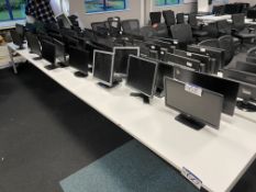 Assorted Flat Screen Monitors, on one side of desk Please read the following important notes:- Air