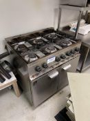 Parry Gas Cooking Range, with double door oven Please read the following important notes:- Air