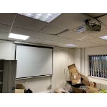 NEC Overhead Projector, with wall mounted screen Please read the following important notes:- Air