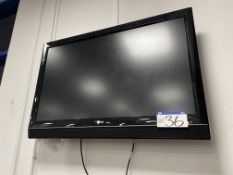 LG 42LC55 Flat ScreenTelevision, serial no. 709WRMH1U315, with wall stand (no remote control) Please