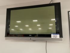 LG Flat Screen Television (no details), with wall mount (no remote control) Please read the