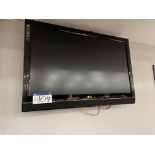 LG 42LC55 Flat Screen Television, serial no. 709WRUR1U318, with wall bracket (no remote control)