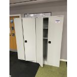 Two Steel Double Door Cabinets Please read the following important notes:- Air conditioning system
