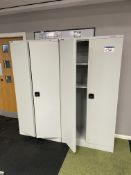 Two Steel Double Door Cabinets Please read the following important notes:- Air conditioning system