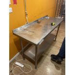 Stainless Steel Bench, approx. 1.5m long Please read the following important notes:- Air