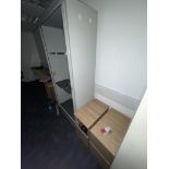 Loose Contents of Room, including steel cabinet, two multi-drawer pedestals and swivel armchair